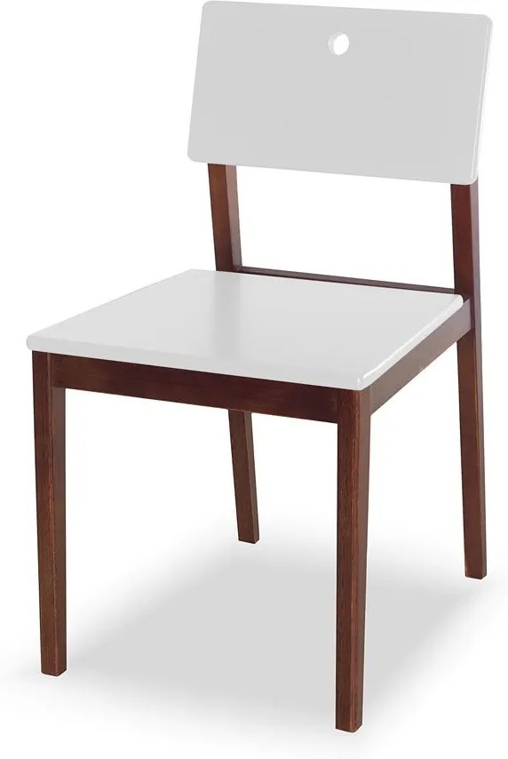 Cadeiras para Cozinha Flip 81 cm 921 Cacau/Branco - Maxima