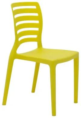Cadeira Infantil Tramontina Sofia Amarela em Polipropileno e Fibra de Vidro