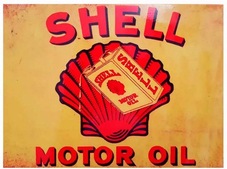 Quadro Metal Shell Motor Oil