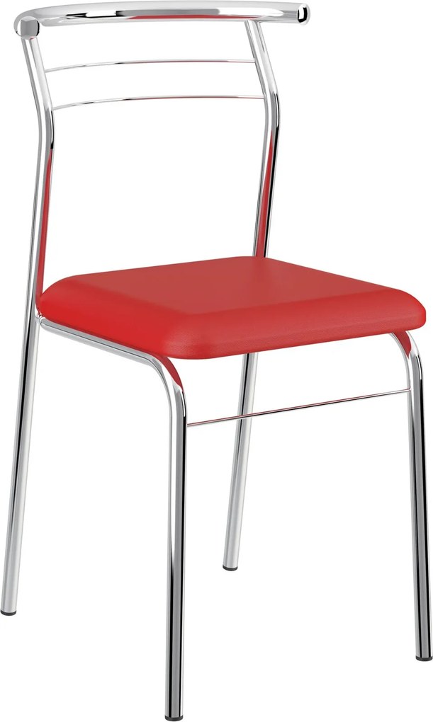 Kit 2 Cadeiras 1708 Napa Móveis Carraro Vermelho