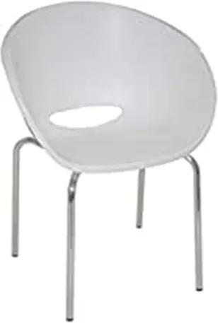 Cadeira Tramontina Elena Branca sem Braços em Polipropileno com Pernas Polidas Tramontina 92061010