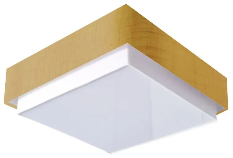 Plafon Quadrado Vivare Md-3090 Cúpula em Tecido 45x45cm - Bivolt