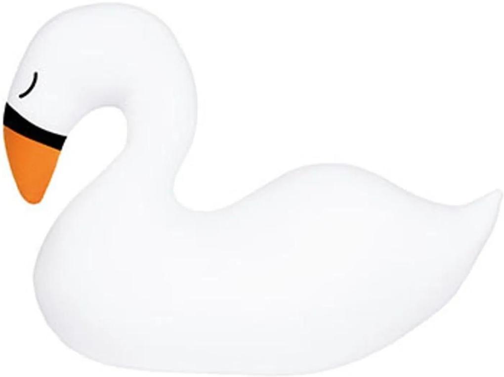 Almofada Floc Decorativa Cisne Branca Incolor