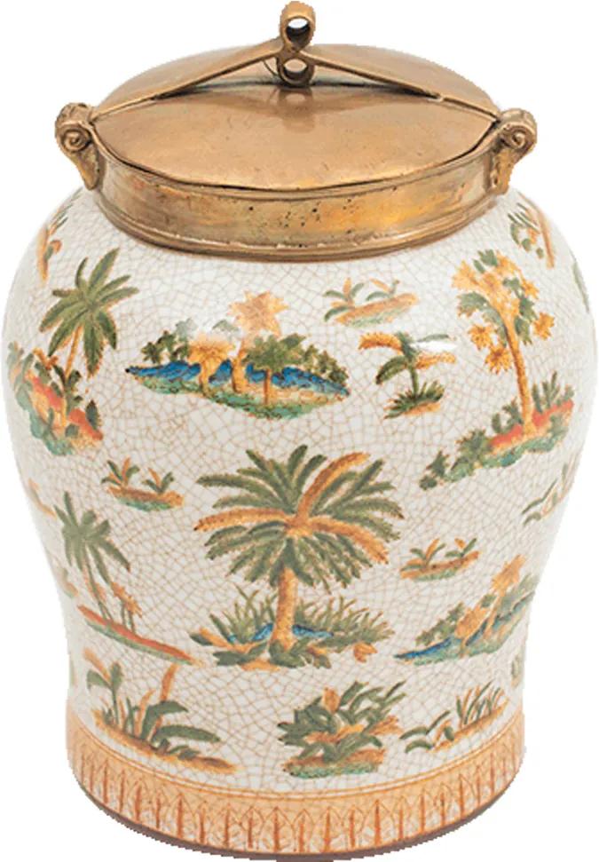 Vaso Decorativo de Porcelana Le Palmier II M