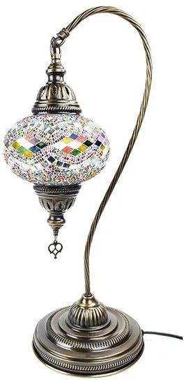 Luminária Turca de Mosaico Colorido