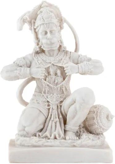 Escultura Hanuman em Marmorite