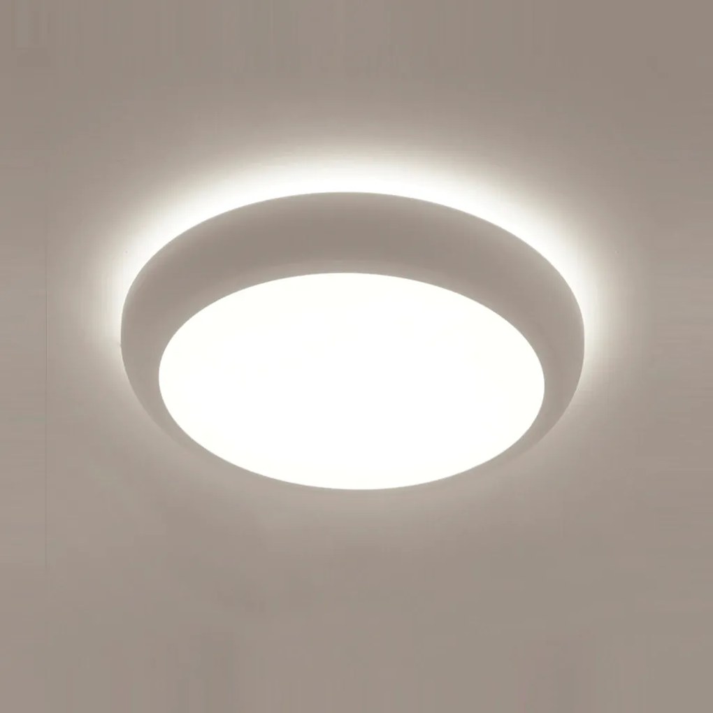 Plafon Bold Redondo Ø50X7,5Cm Led 56W Bivolt - Usina 19670/50 (AO-F - Azul Oceano Fosco, 4000k)