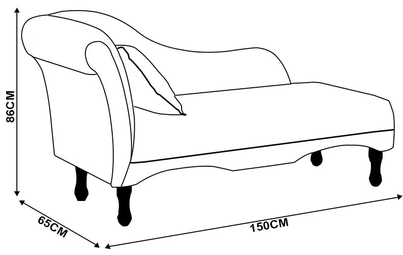 Divã Recamier Pés Retrô Medelin 150cm Linho E03 - D'Rossi - Bege