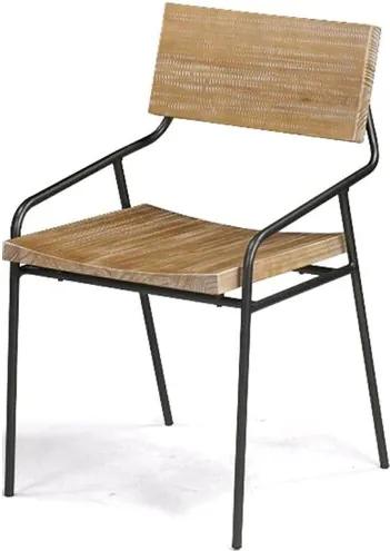 Cadeira Vail Metal Grafite Driftwood 76 cm (ALT) - 46004 Sun House