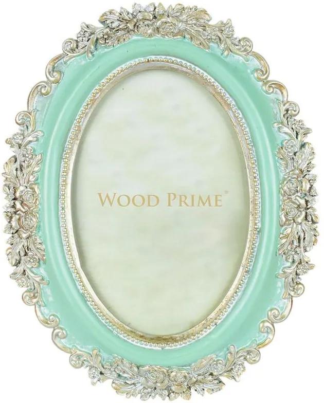 Porta-Retrato Oval 10x15 Verde Bebê - Wood Prime 35314