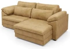 Sofá Retrátil 2 Lugares Para Sala 175cm Dijon Couro Bege S07 - Mpozena
