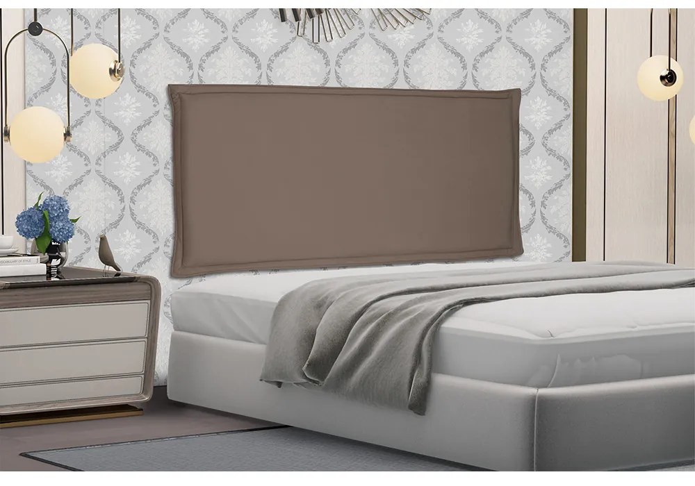 Cabeceira Painel Garden Para Cama Box Solteiro 90 cm Suede - D'Rossi - Caramelo