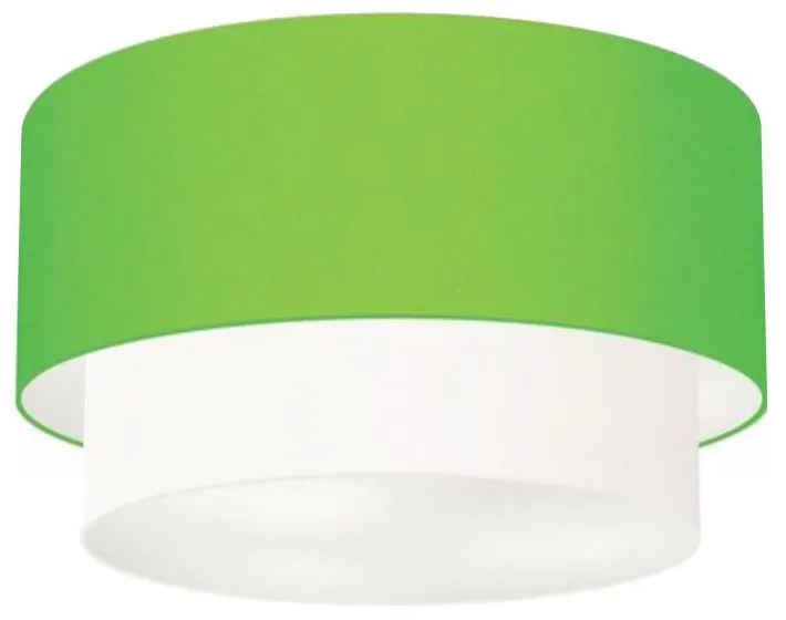 Plafon Para Sala Cilíndrico SL-3045 Cúpula Cor Verde Limão Branco