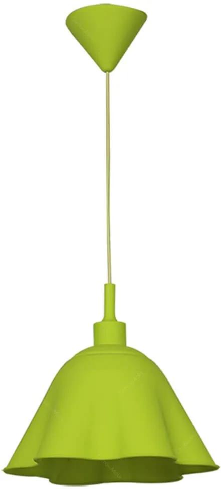 Luminária de Teto Skirt Shape Verde em Silicone - Urban - 30x18 cm