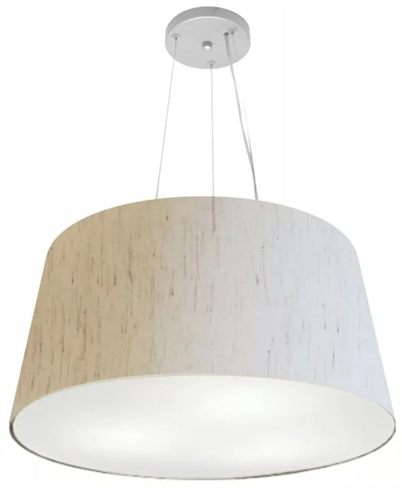 Lustre Pendente Cone Vivare Md-4063 Cúpula em Tecido 30/60x50cm - Bivolt