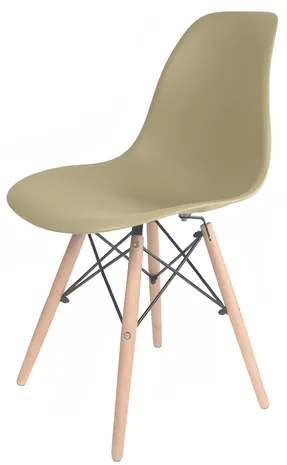 Kit 2 Cadeiras Eames Polipropileno Fendi Base Dsw Madeira - 75451 Sun House