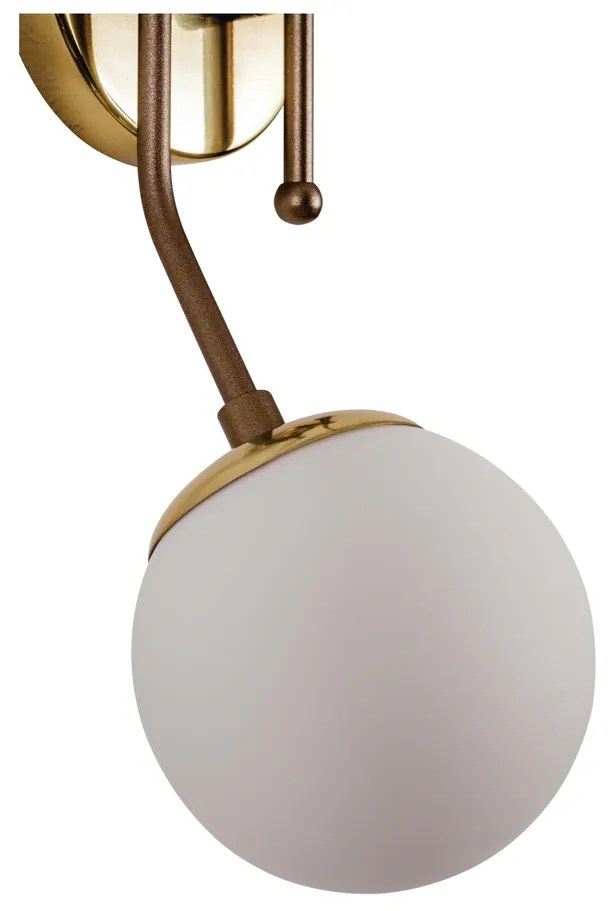Arandela Pipoca 17X52X21Cm 2Xg9 / Globo Ø12Cm | Usina 16741/2 (BT - Branco Texturizado, FOSCO)