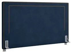 Cabeceira Cama Box Casal Queen 160cm Mali P02 Veludo Azul Marinho - Mp