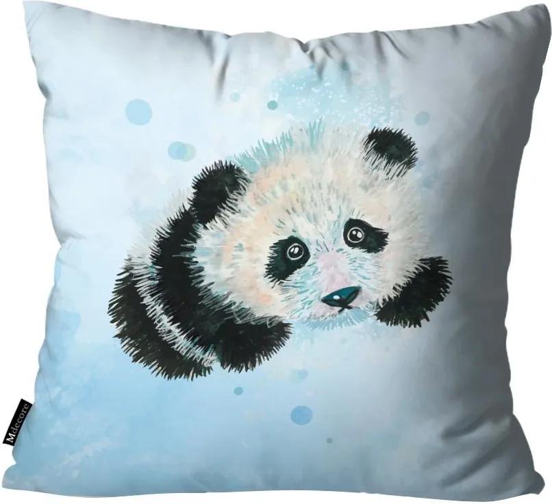 Capa para Almofada Mdecore Panda Azul45x45cm