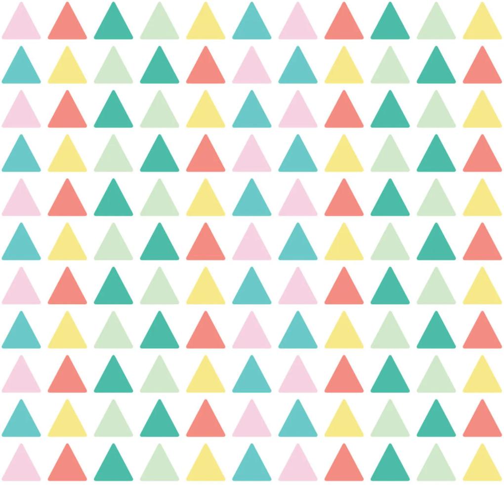 Adesivo de Parede Triângulos Coloridos 121un