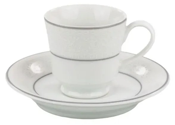 Xícara Café Com Pires 60Ml Porcelana Schmidt - Dec. Martha 2309