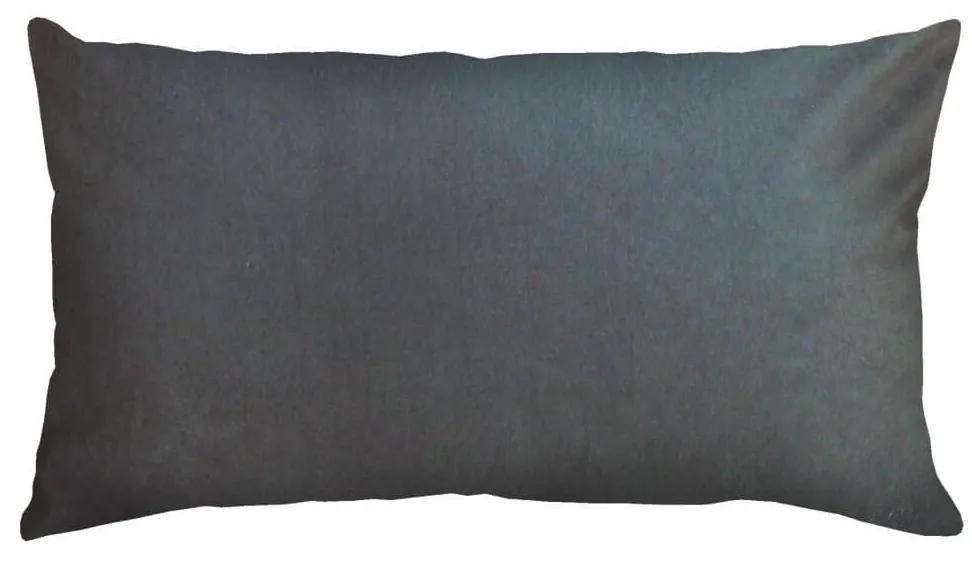 Capa de Almofada Suede Cinza Liso 60x30
