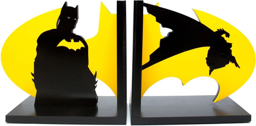 Aparador de Livros Batman Em Ação e Logo Amarelo FBA