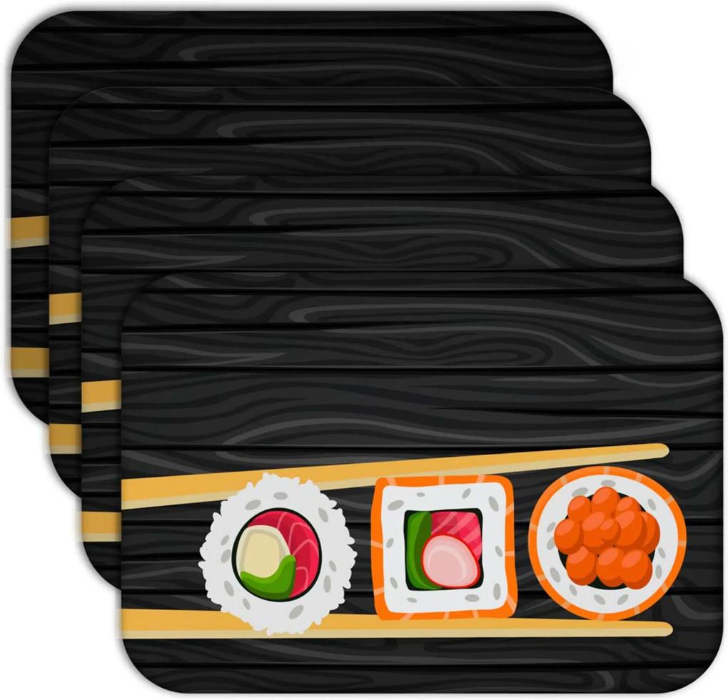 Jogo Americano - Love Decor   Sushi Kit Com 6 Peças