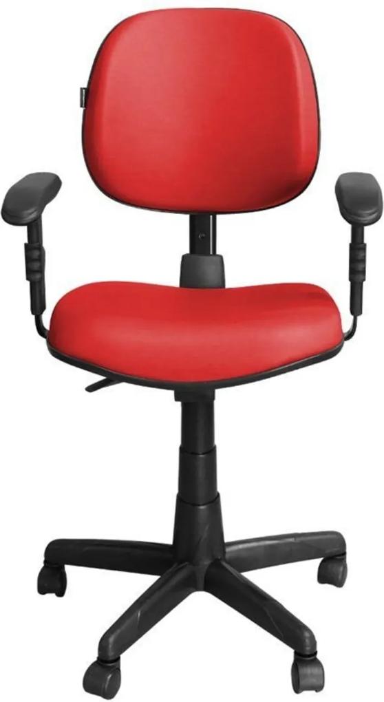 Cadeira Pethiflex Ce-Ergonômica Giratória Couro Vermelho