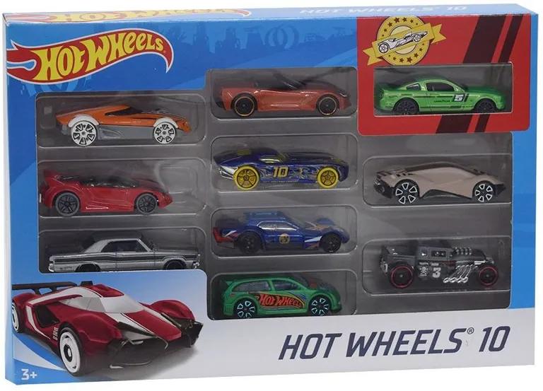 Hot Wheels Pacote 10 Carros - Sportwear - Mattel