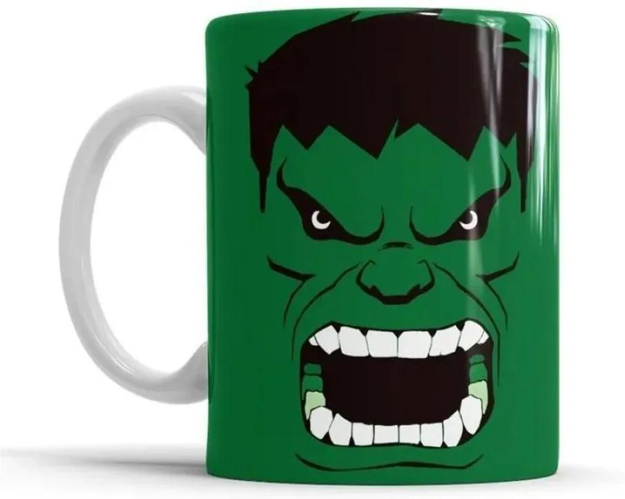 Caneca de Cerâmica Sude Presentes Super Herói Hulk Verde