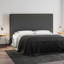 Cabeceira Cama Box Casal 140cm Mali Z37 Linho Chumbo - Mpozenato