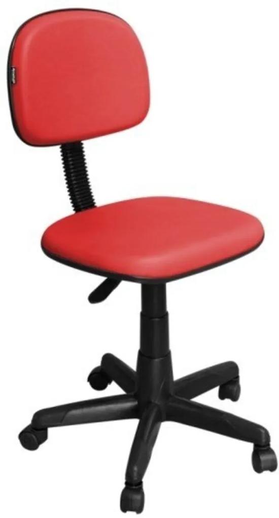 Cadeira de Escritório Pethiflex CS-02 Secretária Giratória Vermelha
