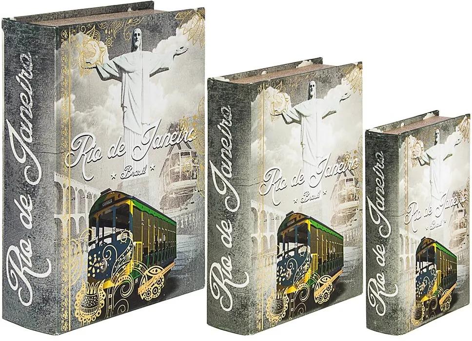 Book Box Rio de Janeiro Cristo Oldway - 36x25x10cm