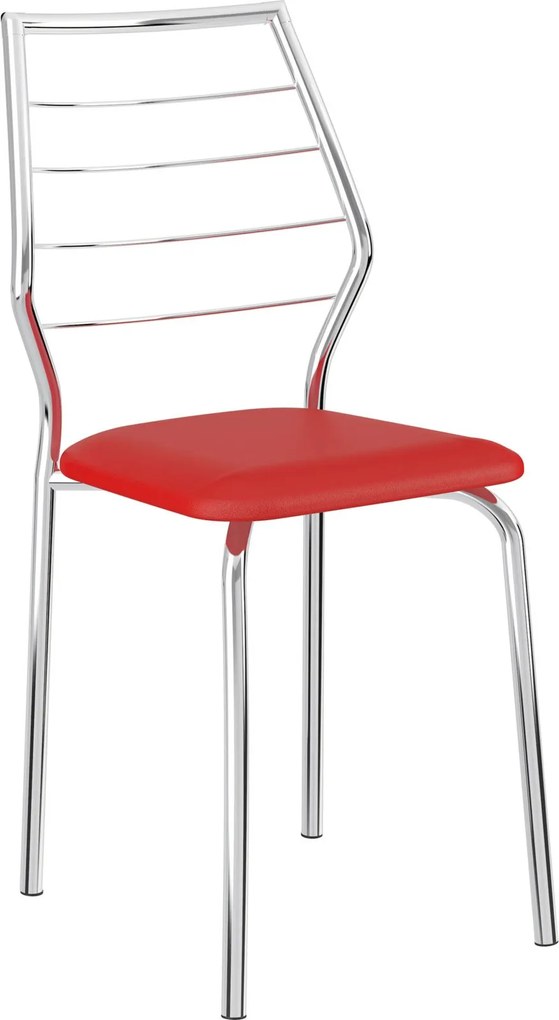 Conjunto 2 Cadeiras 1716  Napa Móveis Carraro Vermelho