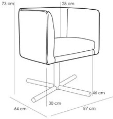 Kit 2 Poltronas Decorativas Base Xis Madeira Betina C-305 Veludo Rosê