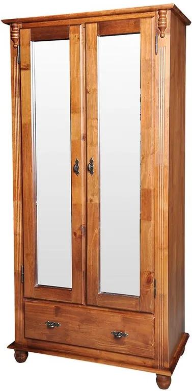 Sapateira com Espelho + 4 Prateleiras de Corrediças Metálicas - Wood Prime NL 11610