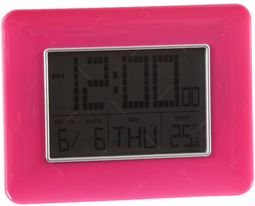 Relógio Despertador Slot Pink com Medidor de Temperatura