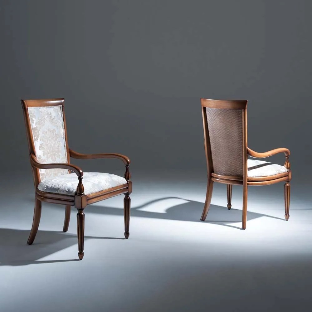 Cadeira com Braço Beirute Madeira Maciça Design Clássico Avi Móveis