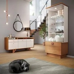Conjunto Sala de Jantar Cristaleira Aruan e Buffet Ellora H01 Nature/O