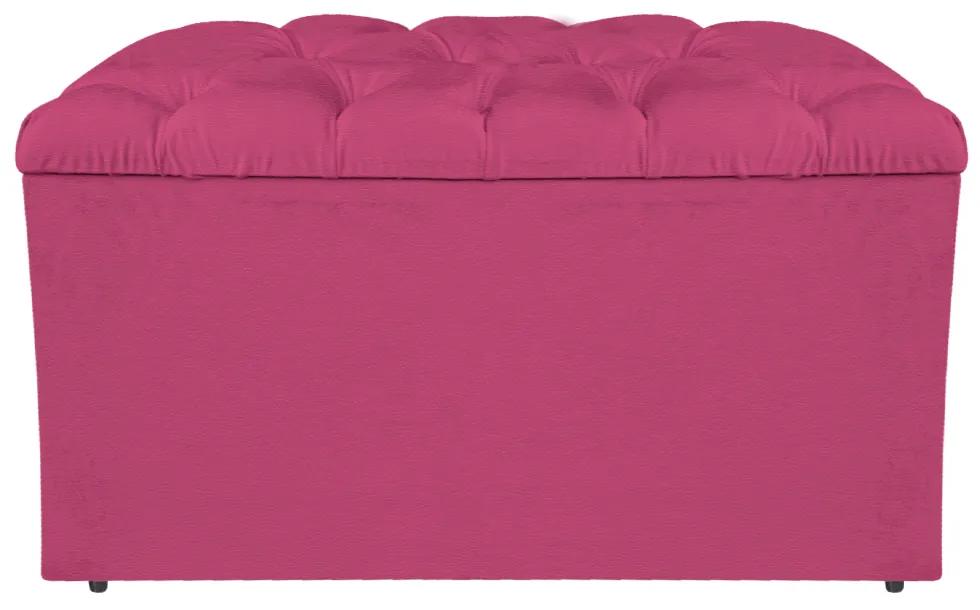 Calçadeira Estofada Liverpool 90 cm Solteiro Corano Pink - ADJ Decor