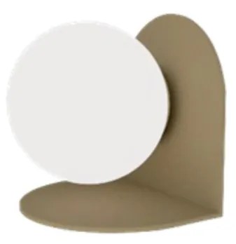 Arandela Aliança 16X15X17,5Cm 01Xg9 Globo 10Cm - Usina 90050/1 (FN-F - Fendi Fosco, Cristal (Transparente))