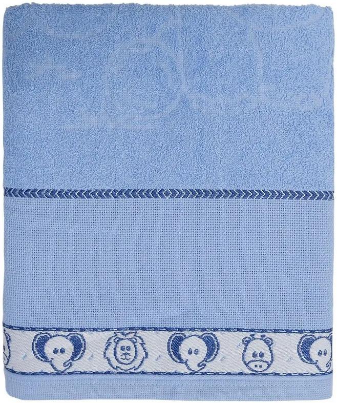 Toalha de Banho Baby Dreams para Bordar - Azul/Elefantinho -  Döhler