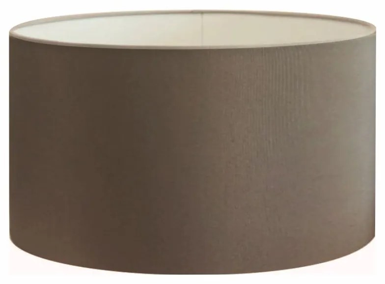 Cúpula abajur e luminária cilíndrica vivare cp-8025 Ø50x30cm - bocal europeu - Cáqui