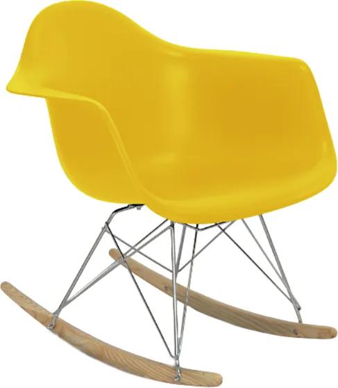 Cadeira Eames DAR de Balanço Amarela