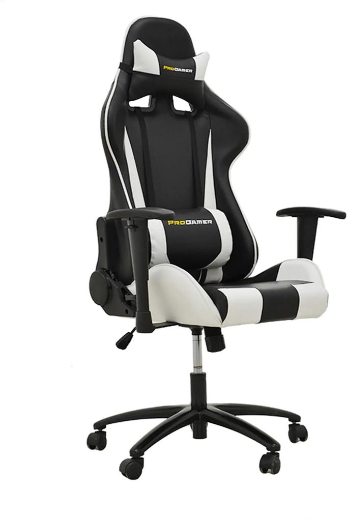Cadeira Office Pro Gamer V2 Preta E Branco Rivatti Móveis