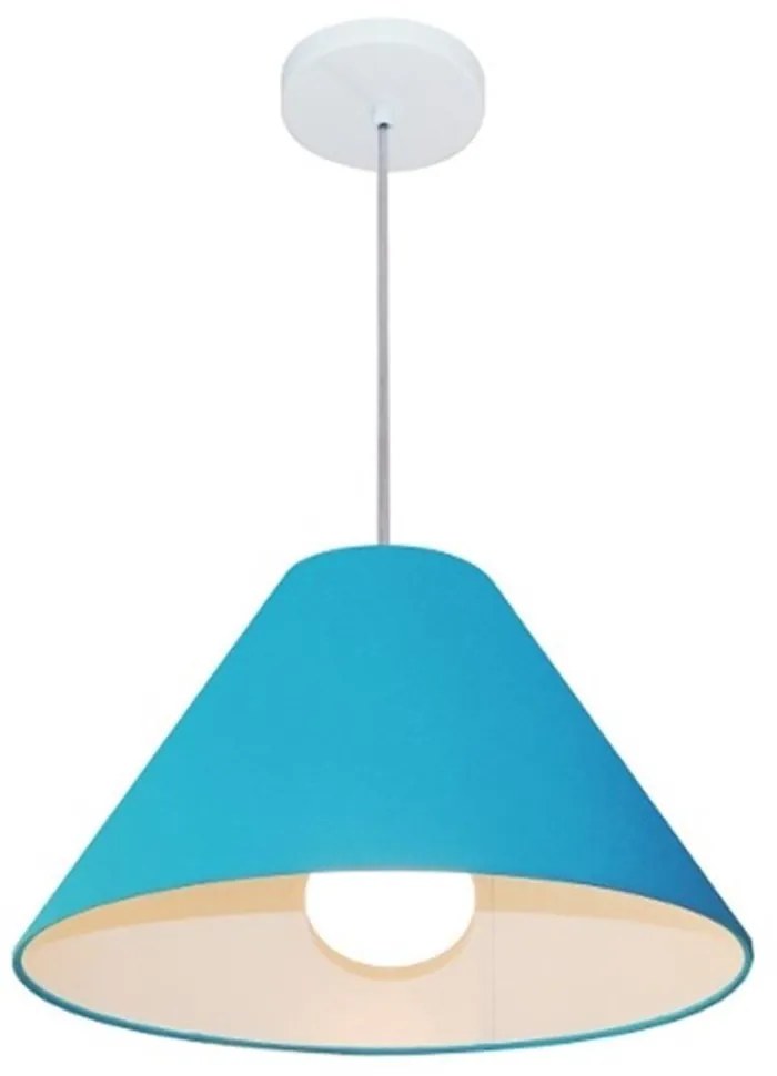 Pendente Cone Azul Turquesa MJ-4078 Para Mesa de Jantar e Estar