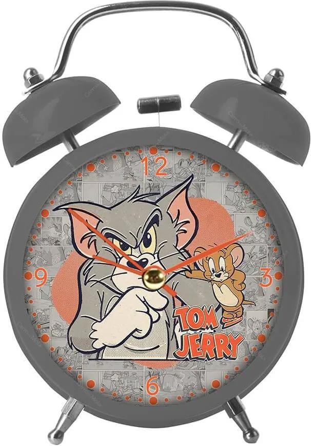 Relógio de Mesa HB Tom And Jerry Mad Cat And Mouse em Metal - Urban