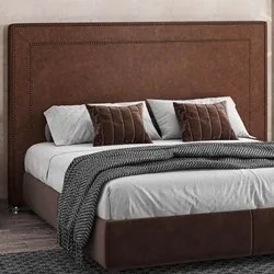 Cabeceira Cama Box Casal King 195cm Mali P02 Sintético Camel - Mpozena