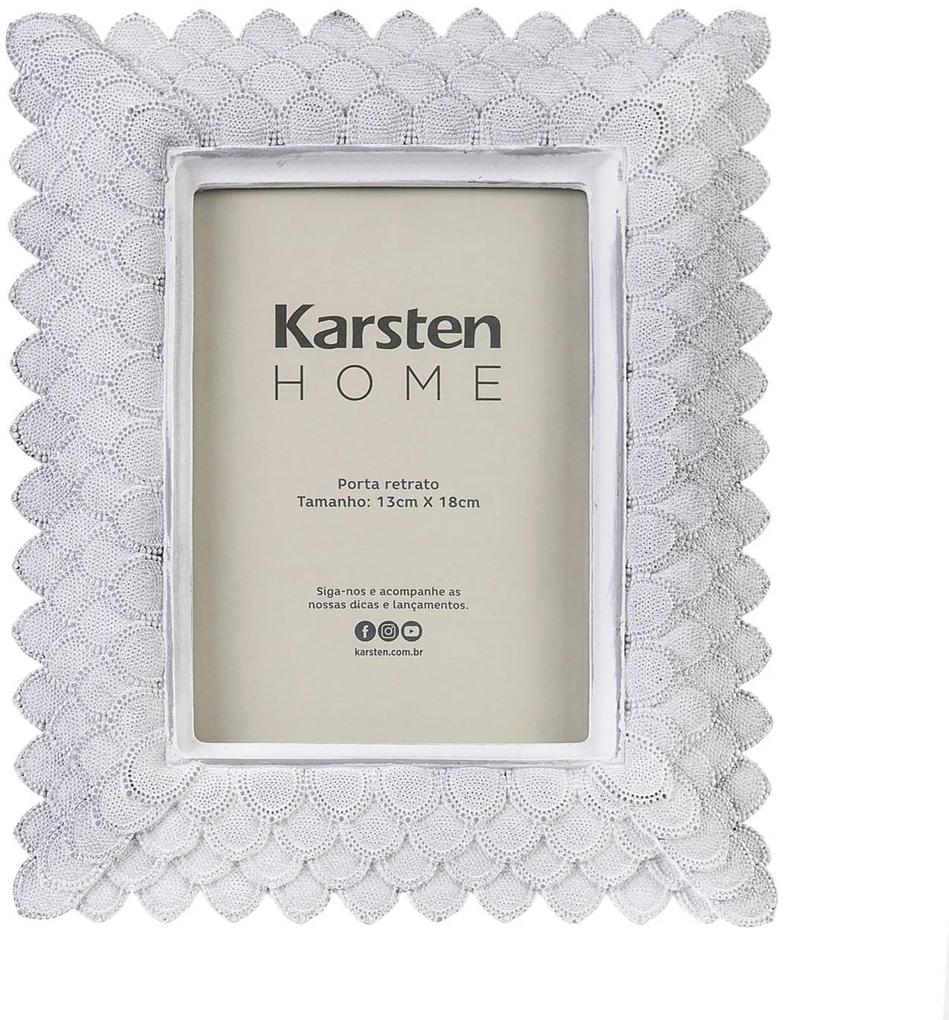 Porta Retrato Karsten Home Escama de Peixe 13 x 18 cm  - Karsten